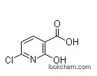 Molecular Structure of 38076-76-5 (6-Chloro-2-hydroxynicotinic acid)